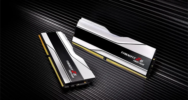 G. Skill Trident Z5 Neo RGB 32GB (2x16GB) DDR5 6000MHz CL30-36-36-96 1.35V AMD EXPO Memory Kit (White) (F5-6000J3036F16GX2-TZ5NRW)