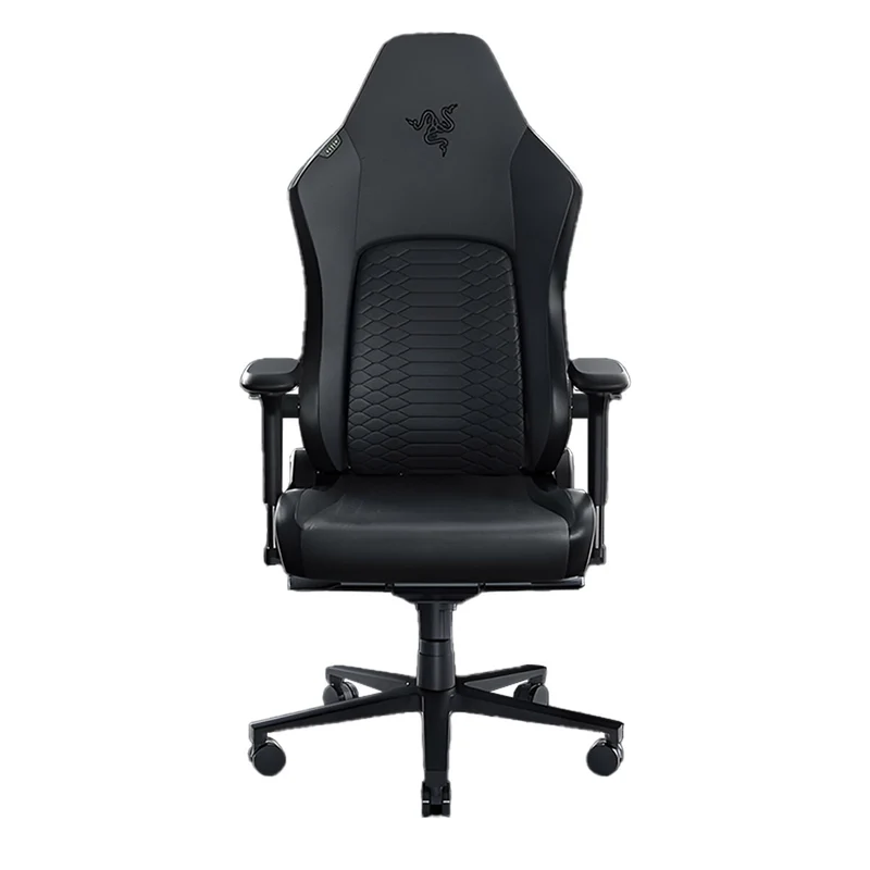 Razer Iskur V2 Gaming Chair With Built-In Lumbar Support (Leather - Black/Green, Leather - Black, Fabric - Dark Gray)