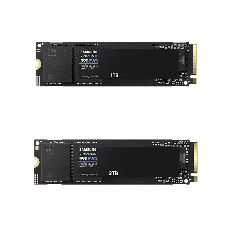 Samsung 990 EVO PCIE 4.0 X4 / 5.0 X2 NVME M.2 SSD (1TB, 2TB)