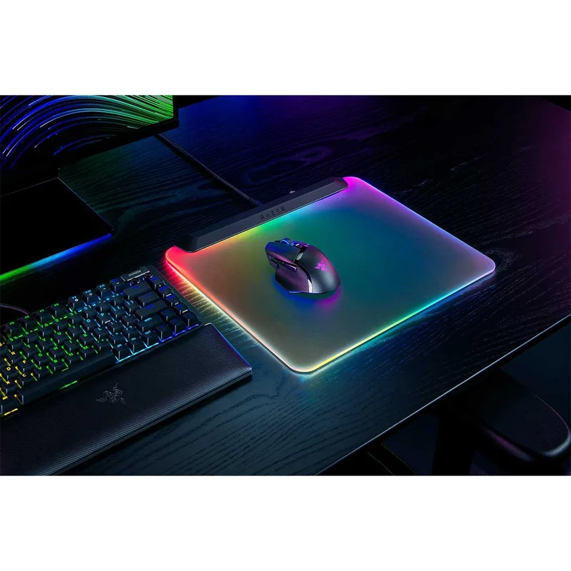 Razer Firefly V2 Pro Fully Illuminated RGB Gaming Mouse Mat (Black, Phantom Green, Phantom White)