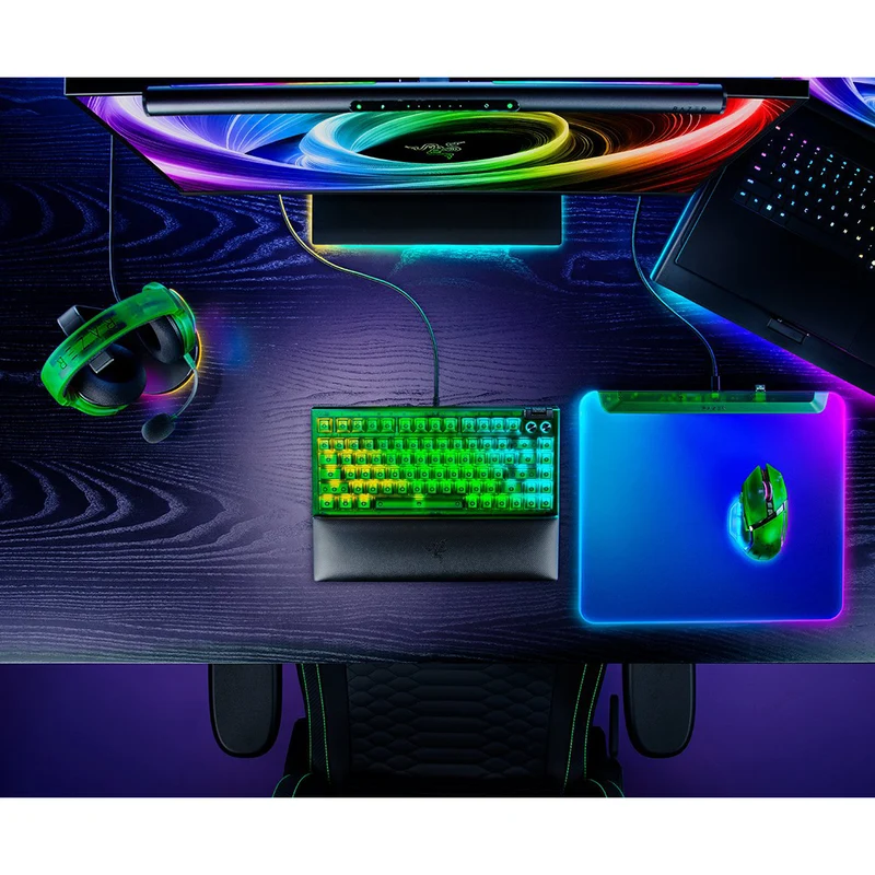 Razer Firefly V2 Pro Fully Illuminated RGB Gaming Mouse Mat (Black, Phantom Green, Phantom White)