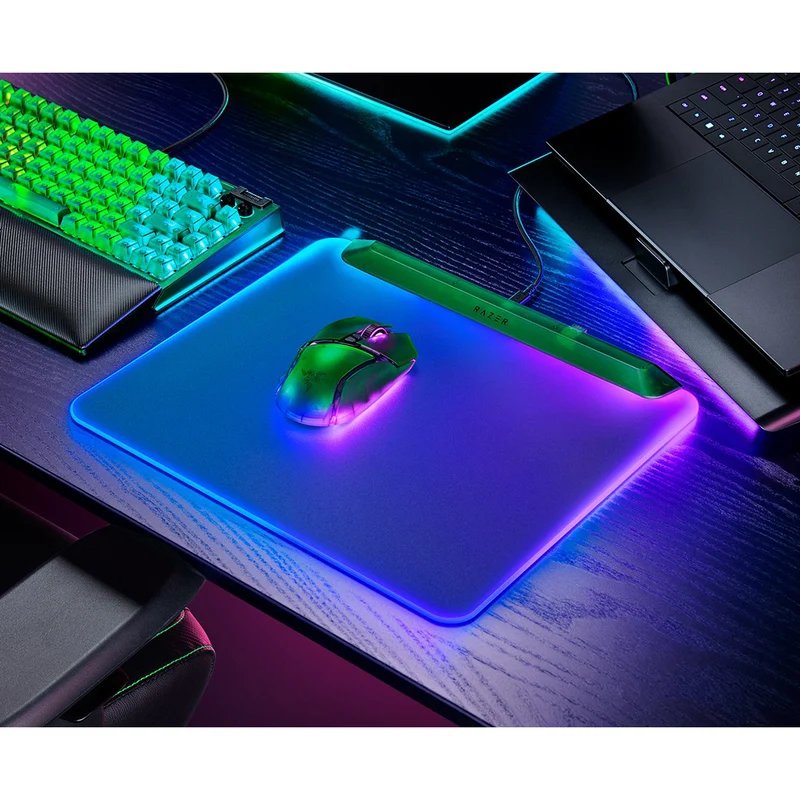 Razer Firefly V2 Pro Fully Illuminated RGB Gaming Mouse Mat (Black, Phantom Green, Phantom White)