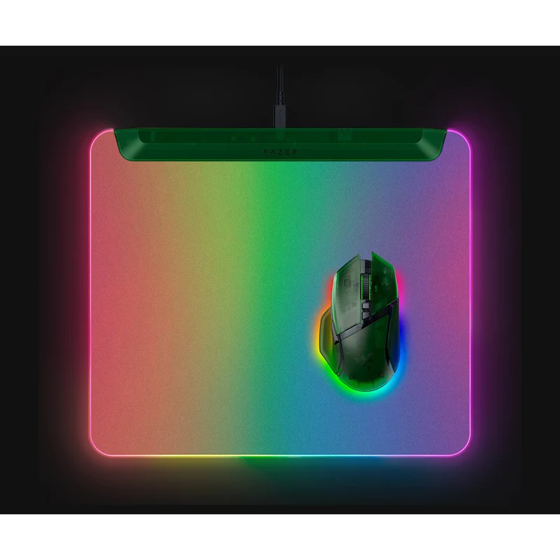 Razer Firefly V2 Pro Fully Illuminated RGB Gaming Mouse Mat (Black, Phantom Green, Phantom White)