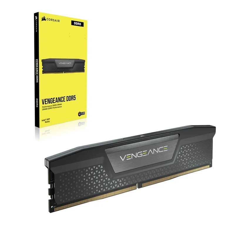 Corsair Vengeance 32GB (2X16GB) DDR5 DRAM 5200MHZ CL40 Memory Kit (Black, White)