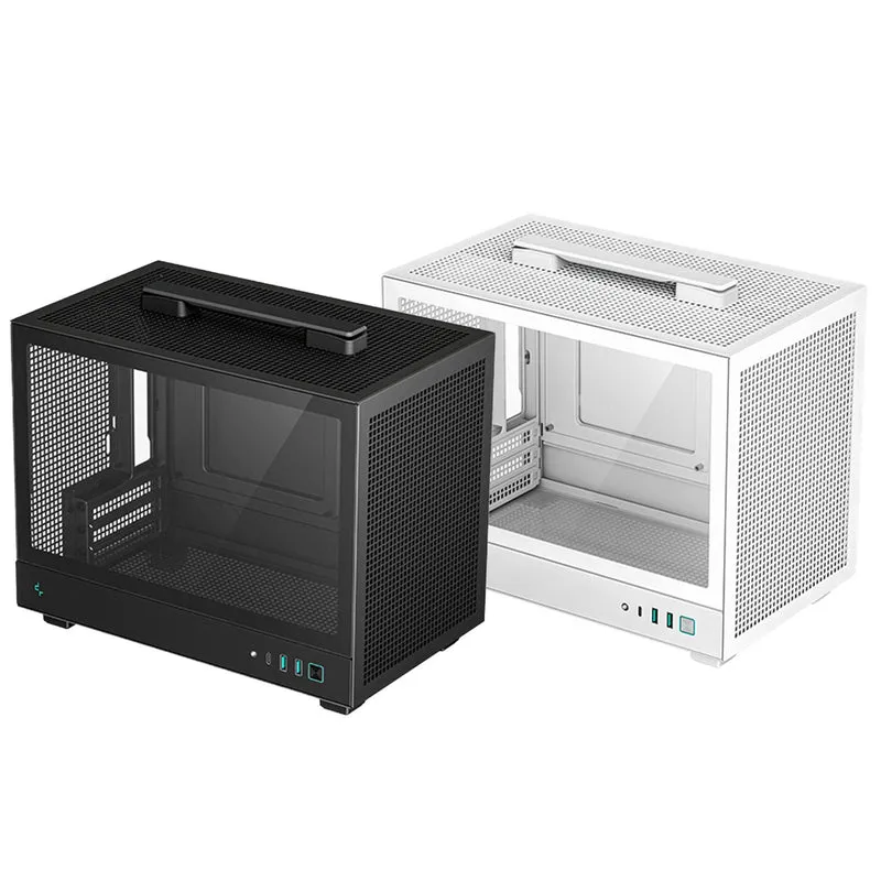 Deepcool CH160 Mini-ITX Mini Tower Cabinet PC Case (Black, White)