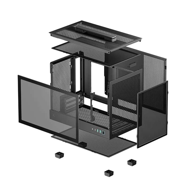 Deepcool CH160 Mini-ITX Mini Tower Cabinet PC Case (Black, White)