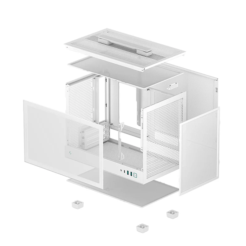 Deepcool CH160 Mini-ITX Mini Tower Cabinet PC Case (Black, White)