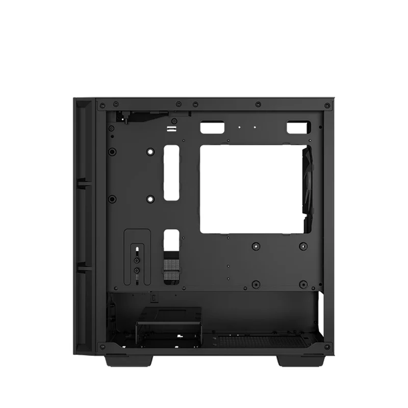 Deepcool CH360 Digital Micro Tower Mini-ITX/Micro ATX Case With Digital Display Screen With Tempered Glass Window (Black, White)