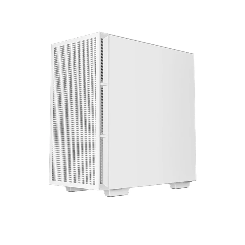 Deepcool CH360 Digital Micro Tower Mini-ITX/Micro ATX Case With Digital Display Screen With Tempered Glass Window (Black, White)