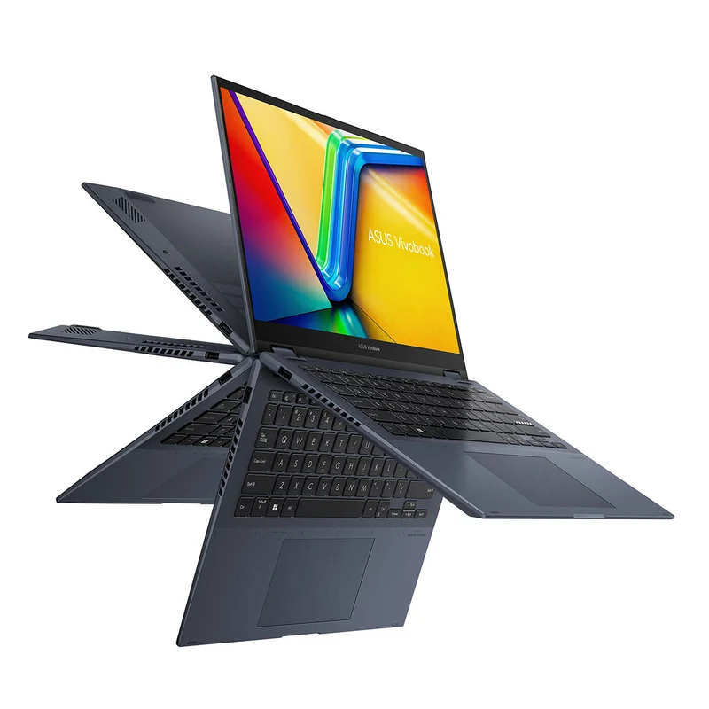 Asus Vivobook S 14 Flip TN3402YA-LZ296WS Laptop (Quiet Blue) | 14" WUXGA (1920X1200) | Ryzen 5-7430U | 16GB RAM | 1TB SSD | AMD Radeon Graphics | Windows 11 Home | MS Office Home & Student 2021 | Asus AP4600 Backpack