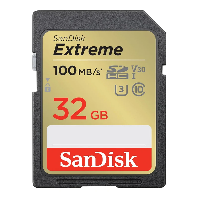 Sandisk Extreme 32GB 100MB/s SDHC UHS-I Card (SDSDXVT-032G-GNCIN)