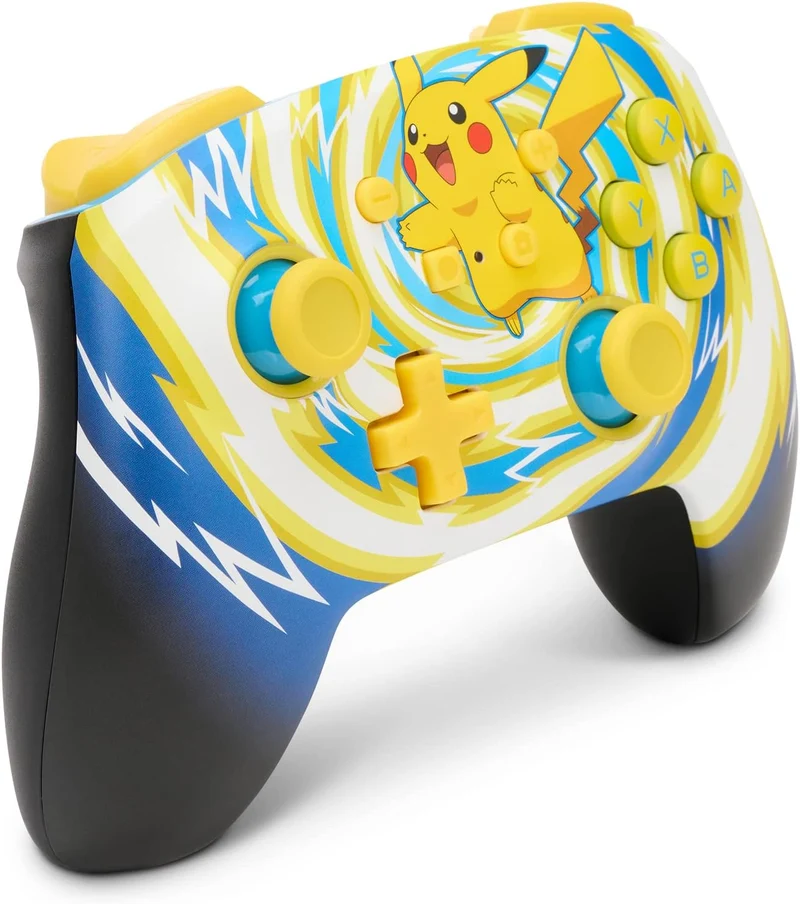 Power A NSW Enhanced Wireless Controller Pikachu Vortex For Nintendo Switch (1523595-01)