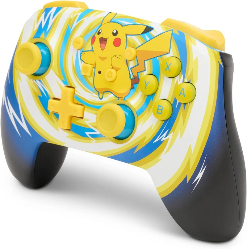 Power A NSW Enhanced Wireless Controller Pikachu Vortex For Nintendo Switch (1523595-01)