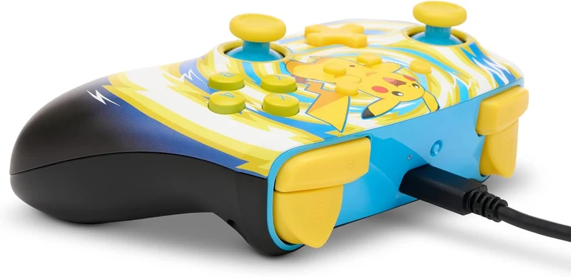 Power A NSW Enhanced Wireless Controller Pikachu Vortex For Nintendo Switch (1523595-01)