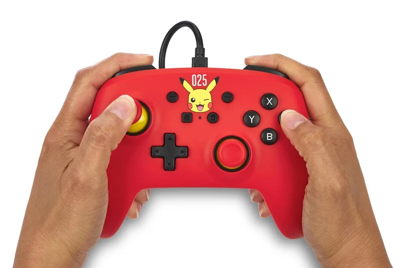 Power A NSW Wired Controller Laughing Pikachu For Nintendo Switch (NSGPFWDB)