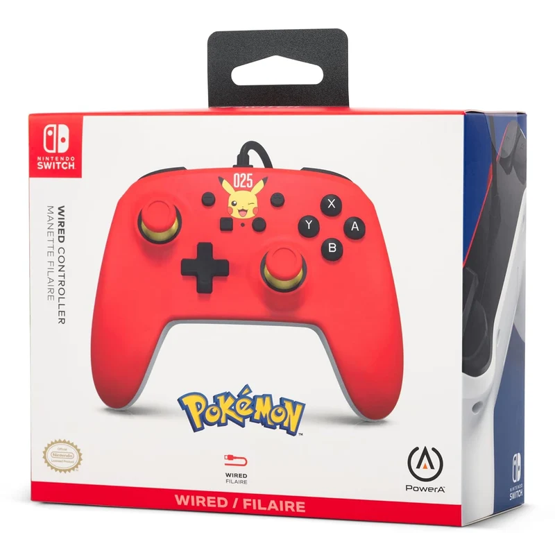 Power A NSW Wired Controller Laughing Pikachu For Nintendo Switch (NSGPFWDB)