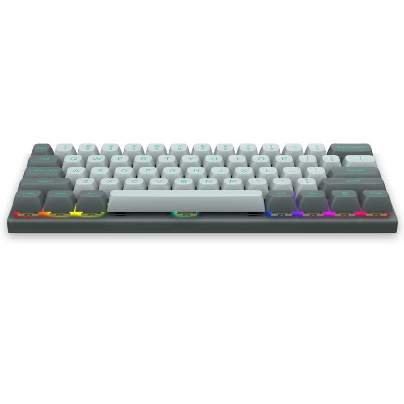 E-Yooso HZ-61 RGB 61-Keys Hot-Swappable Mechanical Keyboard Gray/ Black (Magnetic Switch)