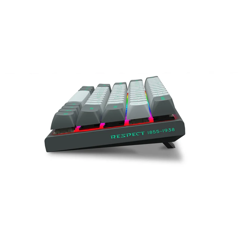 E-Yooso HZ-61 RGB 61-Keys Hot-Swappable Mechanical Keyboard Gray/ Black (Magnetic Switch)