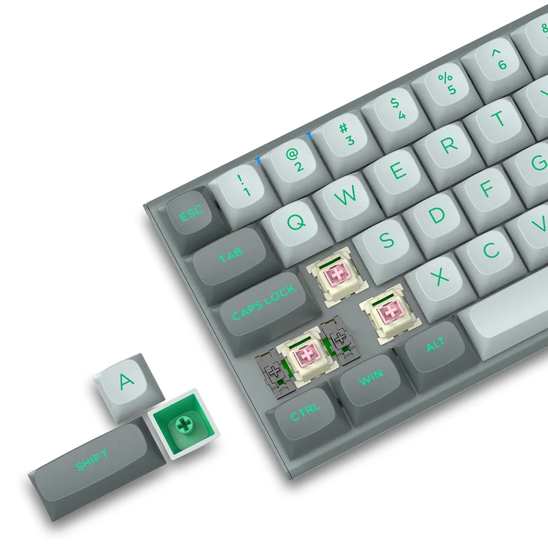 E-Yooso HZ-61 RGB 61-Keys Hot-Swappable Mechanical Keyboard Gray/ Black (Magnetic Switch)