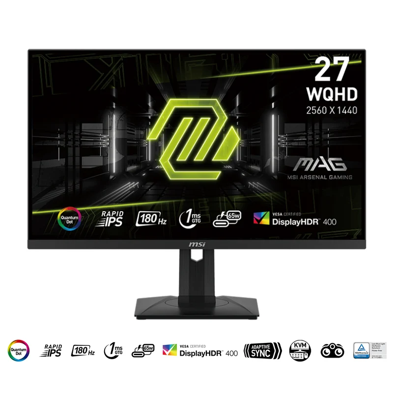 MSI MAG 274QRF QD E2 27" WQHD (2560x1440) 180Hz 1ms GTG Rapid IPS Adaptive Sync Gaming Monitor