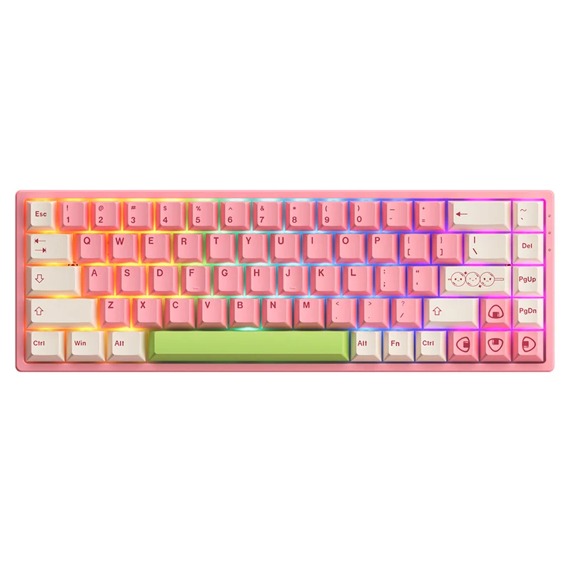 Akko Mochi & Dango 3068B Plus Multi-Modes RGB Mechanical Keyboard (Akko V3 Cream Yellow Pro, Akko V3 Cream Blue Pro)