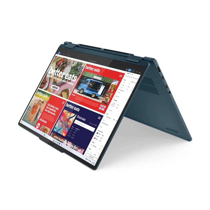 Lenovo Yoga 7 2-In-1 14IML9 83DJ001LPH Laptop (Tidal Teal)|14" 2.8K (2880X1800) OLED|Ultra 5 125H|16GB RAM| 1TB SSD|Intel Arc Graphics|Win11 Home|MS Office Home & Student 2021|Lenovo Digital Pen|Lenovo 600 Bluetooth Silent Mouse|Lenovo Yoga 14-inch Sleeve