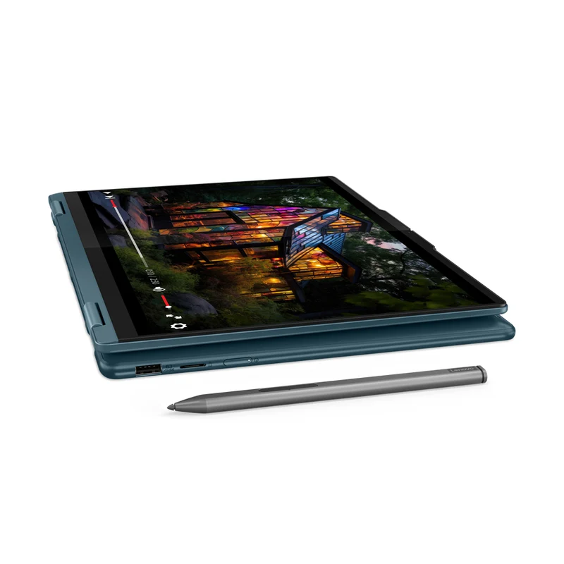 Lenovo Yoga 7 2-In-1 14IML9 83DJ001LPH Laptop (Tidal Teal)|14" 2.8K (2880X1800) OLED|Ultra 5 125H|16GB RAM| 1TB SSD|Intel Arc Graphics|Win11 Home|MS Office Home & Student 2021|Lenovo Digital Pen|Lenovo 600 Bluetooth Silent Mouse|Lenovo Yoga 14-inch Sleeve