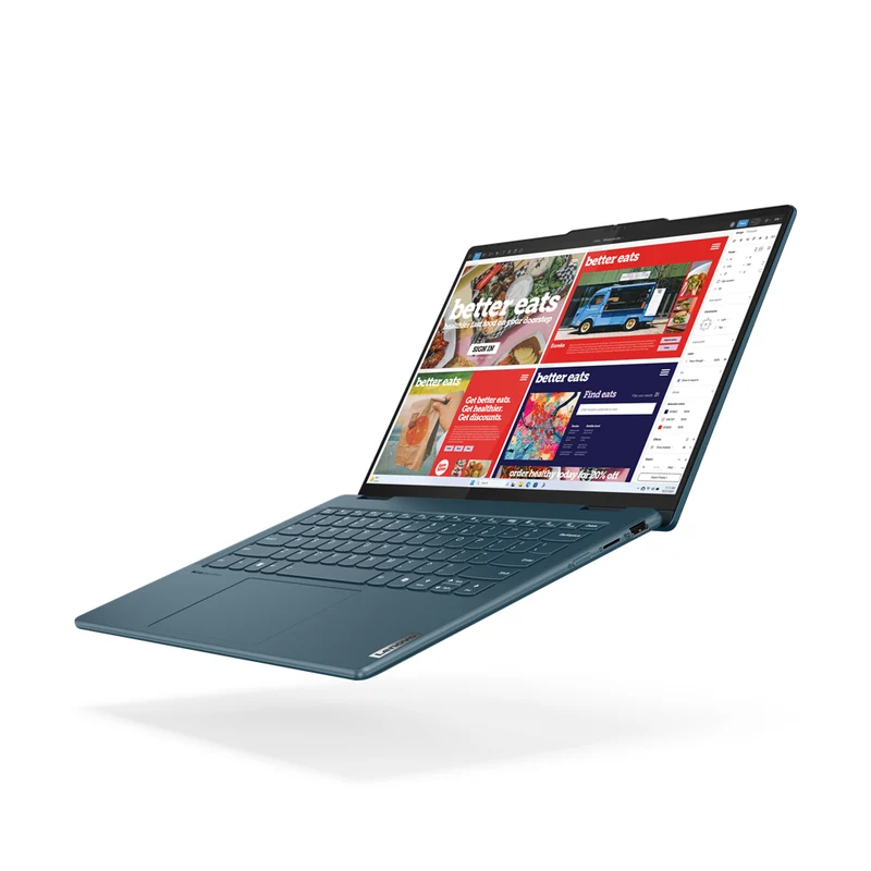 Lenovo Yoga 7 2-In-1 14IML9 83DJ001LPH Laptop (Tidal Teal)|14" 2.8K (2880X1800) OLED|Ultra 5 125H|16GB RAM| 1TB SSD|Intel Arc Graphics|Win11 Home|MS Office Home & Student 2021|Lenovo Digital Pen|Lenovo 600 Bluetooth Silent Mouse|Lenovo Yoga 14-inch Sleeve