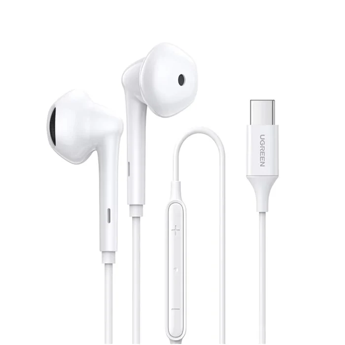 UGreen Wired Earphones With Type-C Connector (White) (EP101/60700)