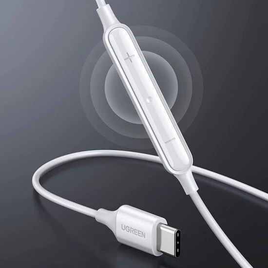 UGreen Wired Earphones With Type-C Connector (White) (EP101/60700)