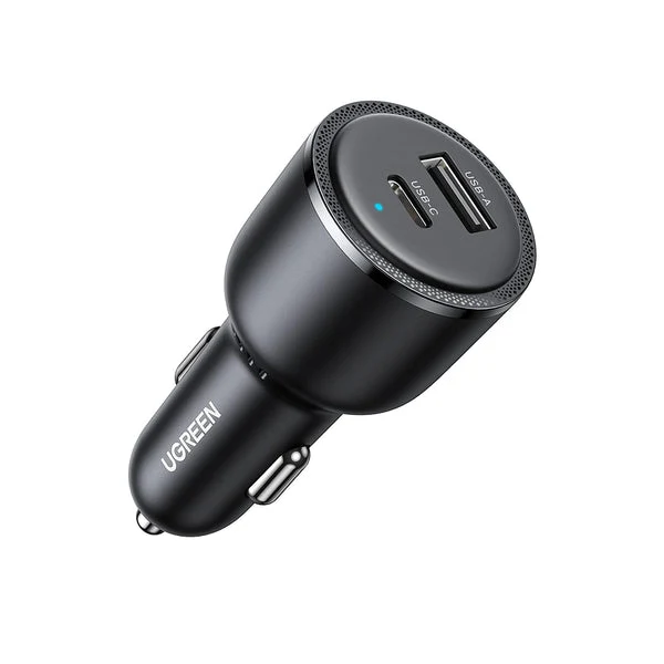 UGreen USB-C PD + USB-A 63W Fast Car Charger (Black) (CD239/90645)