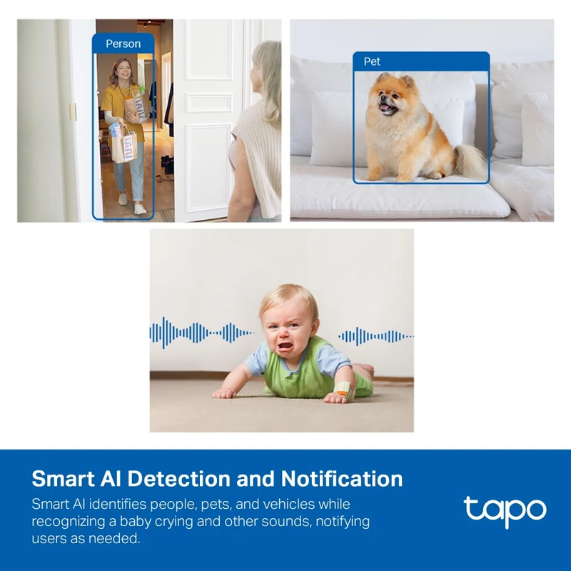 TP-Link Tapo C125 2K QHD AI Home Security Wi-Fi Camera