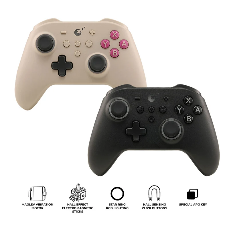 Gulikit KK3 KingKong 3 Pro Controller (NS38) (Retro, Black)