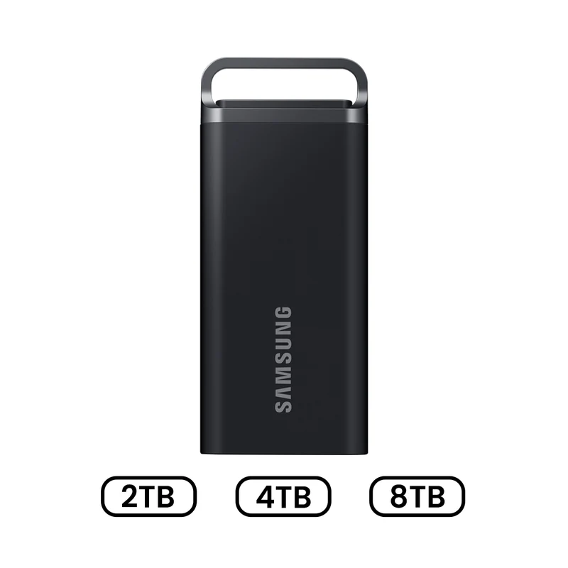 Samsung T5 Evo USB 3.2 Gen 1 Portable SSD (Black) (2TB, 4TB, 8TB)