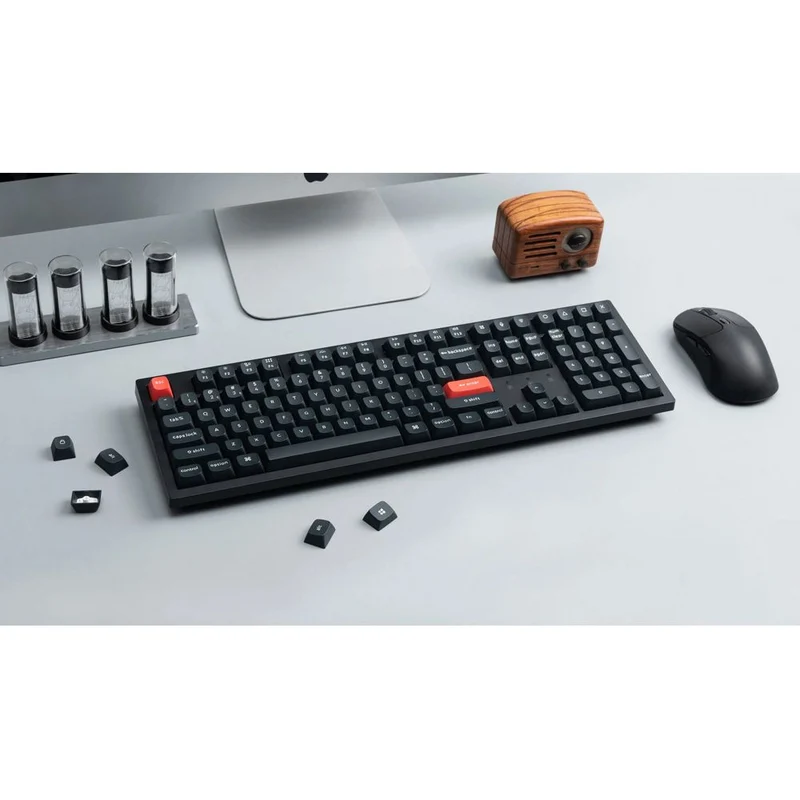 Keychron K10 Pro QMK/Via Fully-Assembled RGB Backlit Full Size Wireless Mechanical Keyboard (Black)