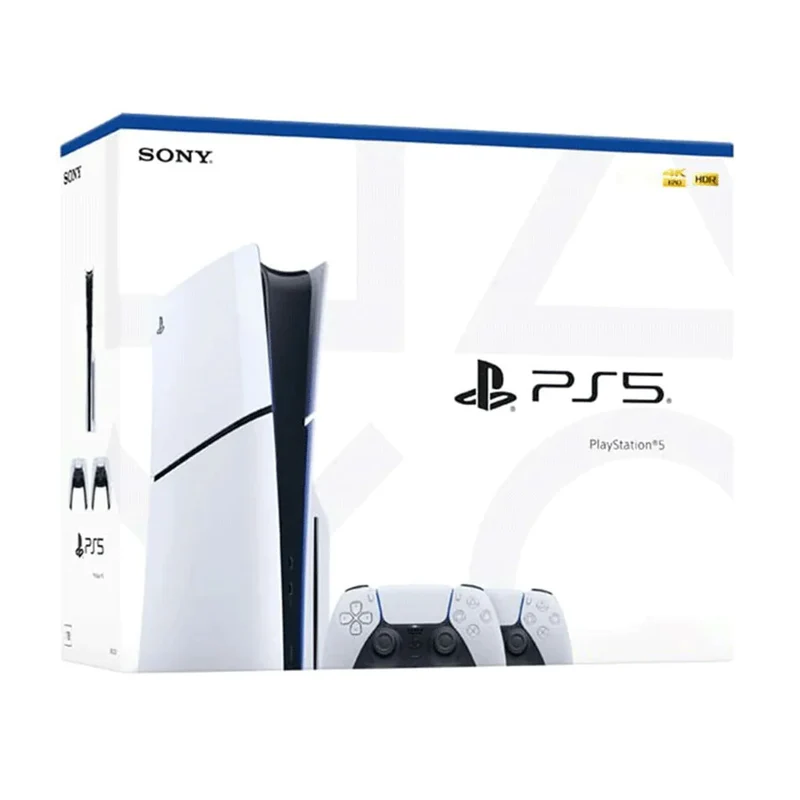 Sony Playstation PS5 Slim Console Two Dualsense Wireless Controllers Bundle (Asia-00497) With Official Playstation Warranty
