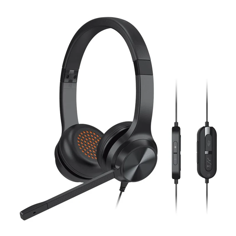 Creative Chat USB Headset with Noise-Cancelling Mic & Inline Controls EF0980 (Black)