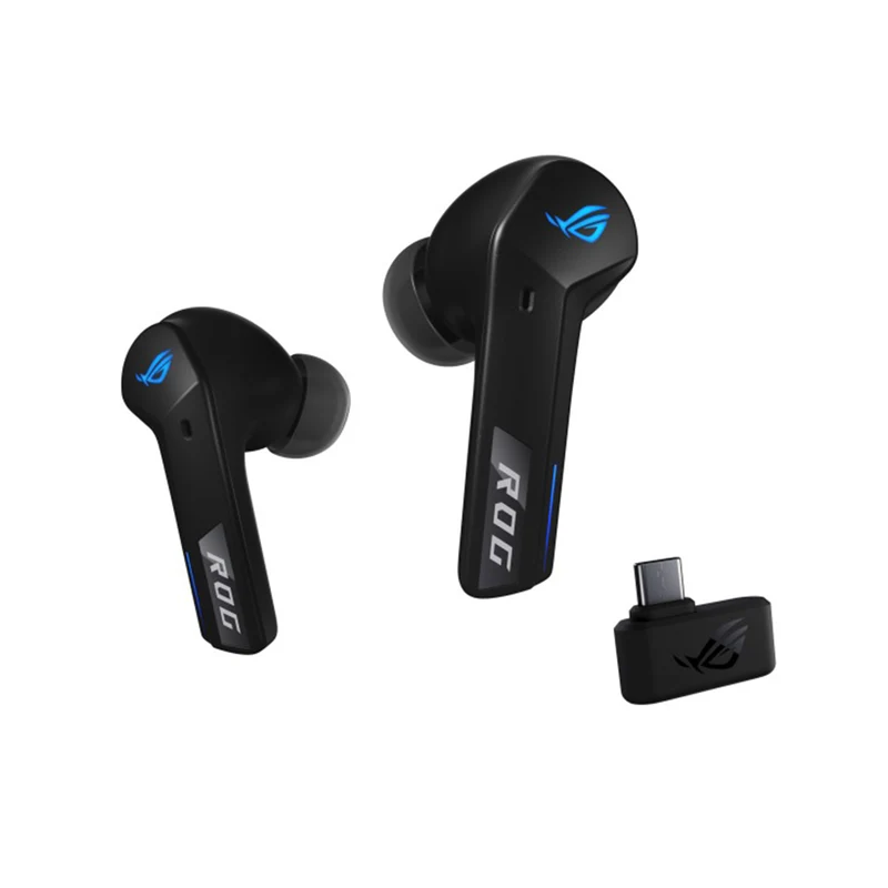 ASUS ROG Cetra True Wireless Speednova ANC In-Ear RGB Gaming Headphone (Black, White)
