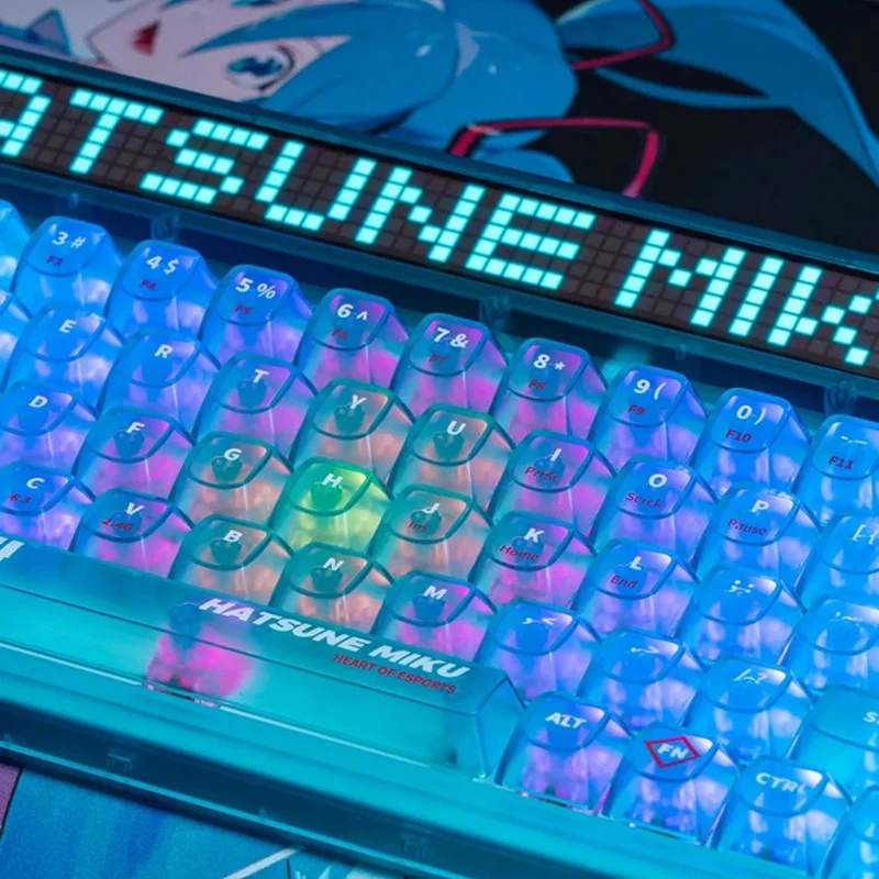 Moeyu Tri-Mode RGB Mechanical Keyboard (Hatsune Miku)