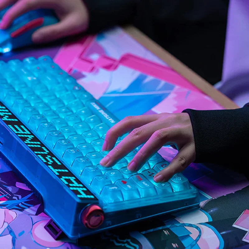 Moeyu Tri-Mode RGB Mechanical Keyboard (Hatsune Miku)