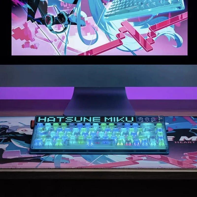Moeyu Tri-Mode RGB Mechanical Keyboard (Hatsune Miku)
