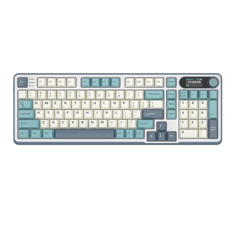 Royal Kludge RK-S98 Tri-Mode RGB 98 Keys Hot Swappable Mechanical Keyboard Light Cloud (Brown Switch, Chartreuse Switch, Beige Switch, Blue Switch)