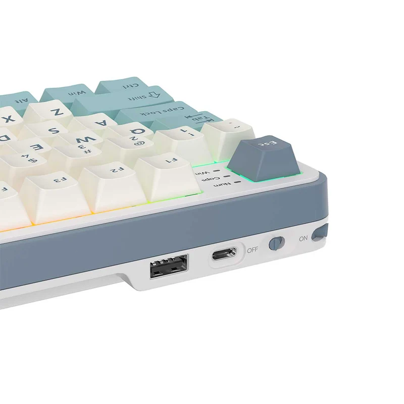 Royal Kludge RK-S98 Tri-Mode RGB 98 Keys Hot Swappable Mechanical Keyboard Light Cloud (Brown Switch, Chartreuse Switch, Beige Switch, Blue Switch)