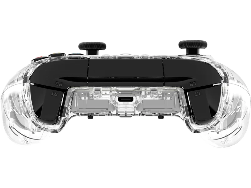 HyperX Clutch Gladiate RGB Wired Gaming Controller w/ Full Body RGB Lighting for Xbox (Clear)