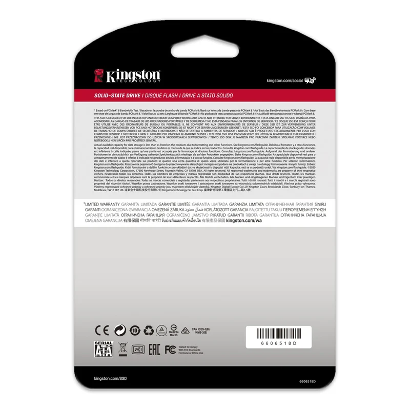 Kingston A400 SATA 3 2.5" Internal SSD (240GB, 480GB, 960GB)