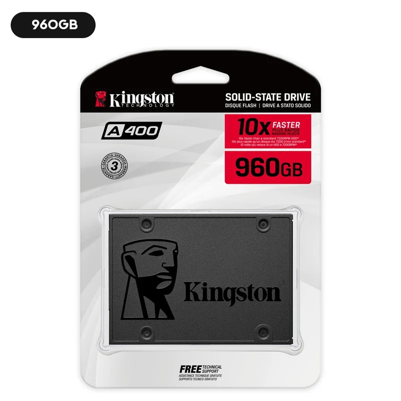 Kingston A400 SATA 3 2.5" Internal SSD (240GB, 480GB, 960GB)