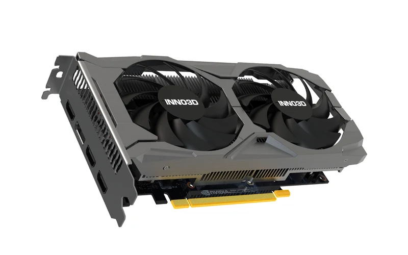 INNO3D GeForce GTX 1650 Twin X2 OC V3 4GB GDDR6 Graphics Card (Black) (N16502-04D6X-171330N)