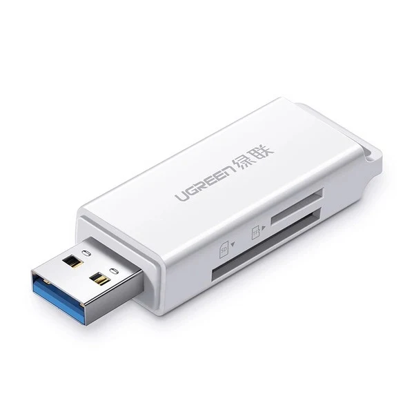 UGreen USB 3.0 Card Reader For TF/SD (White) (CM104/40753)