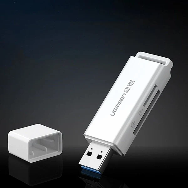 UGreen USB 3.0 Card Reader For TF/SD (White) (CM104/40753)