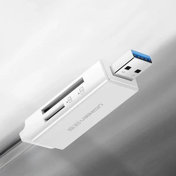 UGreen USB 3.0 Card Reader For TF/SD (White) (CM104/40753)